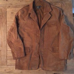 suede barn coat